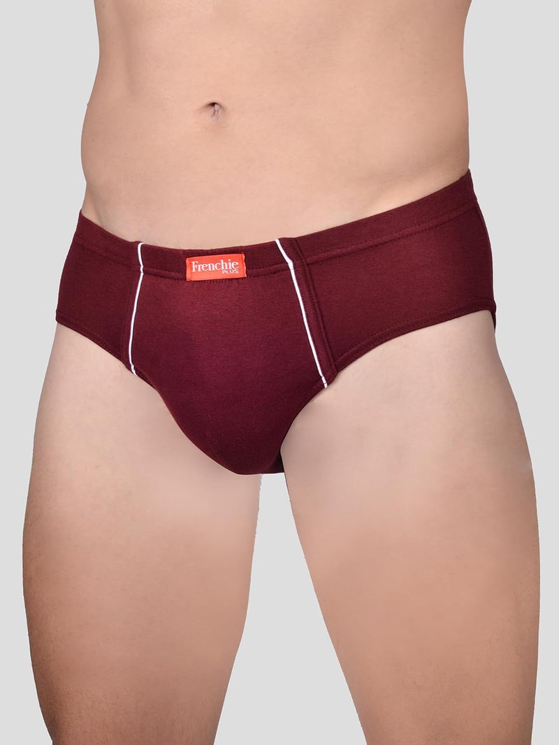 VIP Frenchie Plus Mens Cotton Brief Color May Vary Pack of 6 (100, Assorted) - Image 5