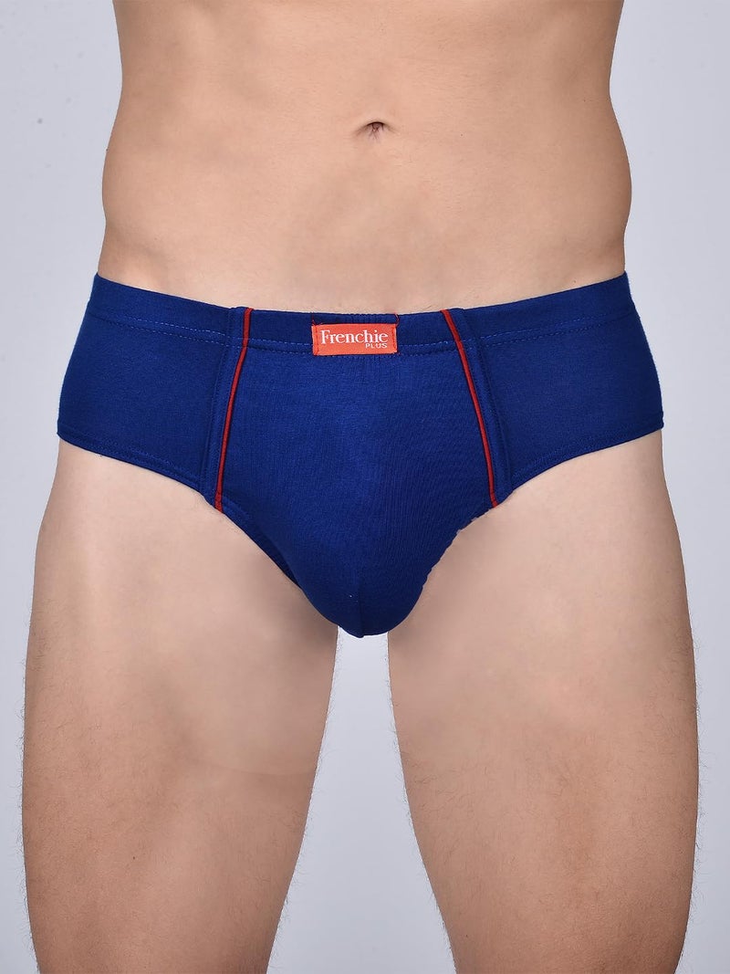 VIP Frenchie Plus Mens Cotton Brief Color May Vary Pack of 6 (100, Assorted) - Image 3