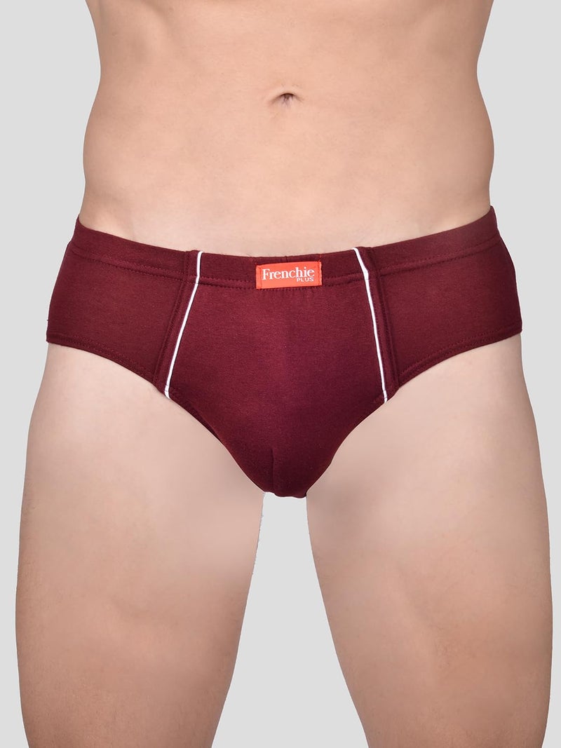 VIP Frenchie Plus Mens Cotton Brief Color May Vary Pack of 6 (100, Assorted) - Image 4