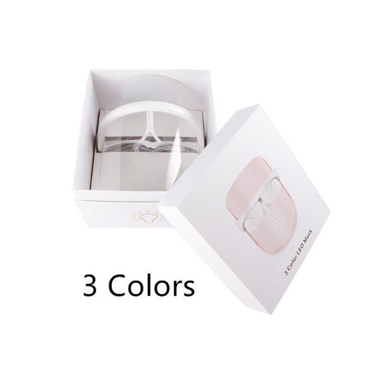 Generic in stock led charging 7 color mask beauty instrument photon rejuvenation three color beauty mask facial beauty instrument home Three-color light stripe