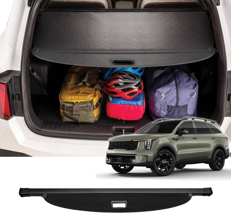 Vesul Cargo Cover for 2021 Kia Sorento - Retractable Security Shade Shield Tonneau Cover - Image 1