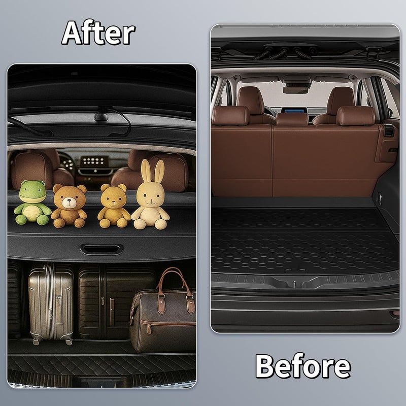 Vesul Cargo Cover for 2021 Kia Sorento - Retractable Security Shade Shield Tonneau Cover - Image 5