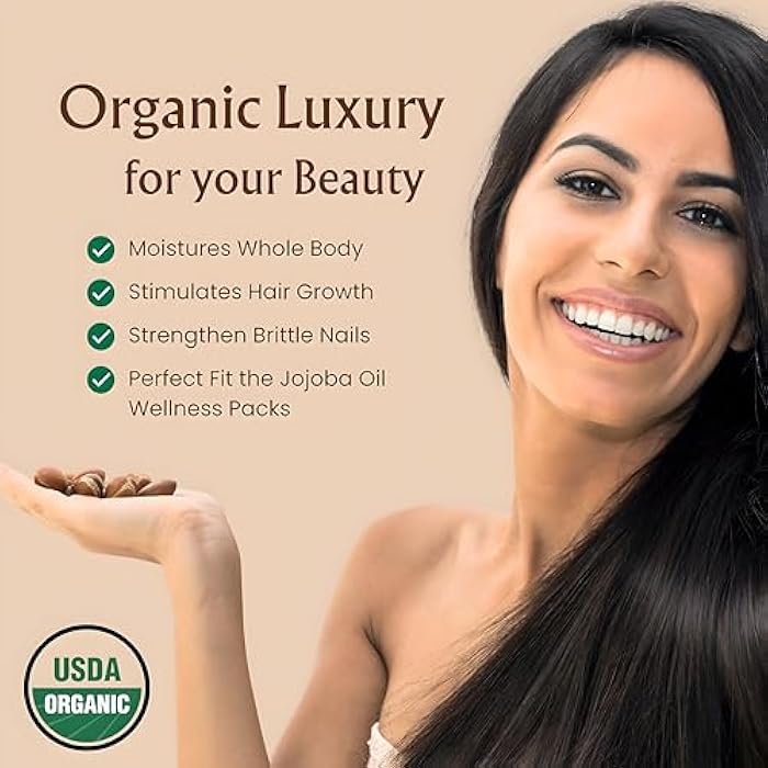 BodyJ4You Organic Jojoba Oil for Skin - USDA Organic 100% Pure Natural - Face Skin Gua Sha Facial Dermaplaning Hair Scalp Massage - Unrefined Cold Pressed Hexane Free - Base Carrier Wax - 1 Fl Oz - Image 3