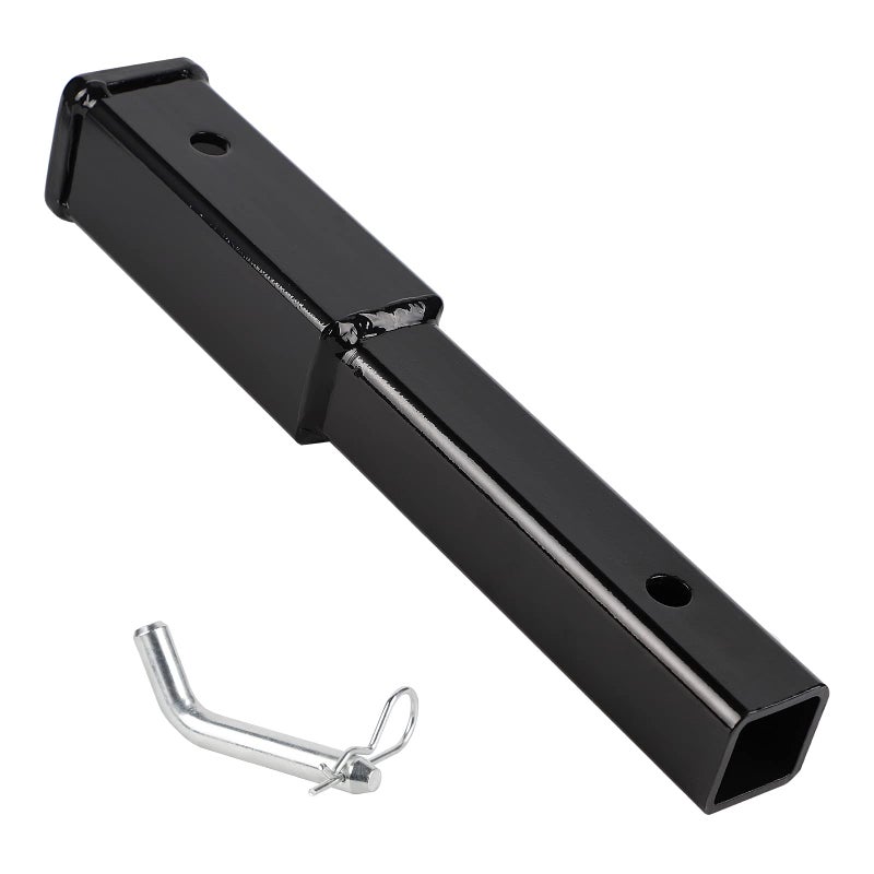 CPROSP 12 Hitch ExtensionExtender Fits for 2 Receiver Tube Tow Bar Steel Shank Heavy Duty 6000 lbs Hitch Receiver Extension with 58 Pin Hole