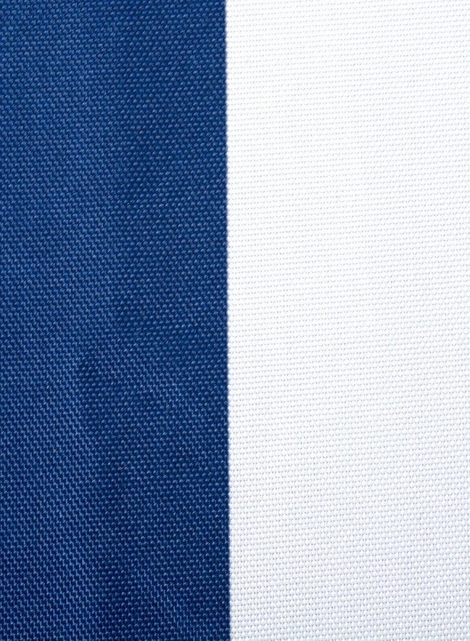 DII مجموعة طاولات DII كابانا المخططة الخارجية، مقاومة للبقع/التجاعيد ومقاومة للماء، 60x84، أزرق بحري - Image 2