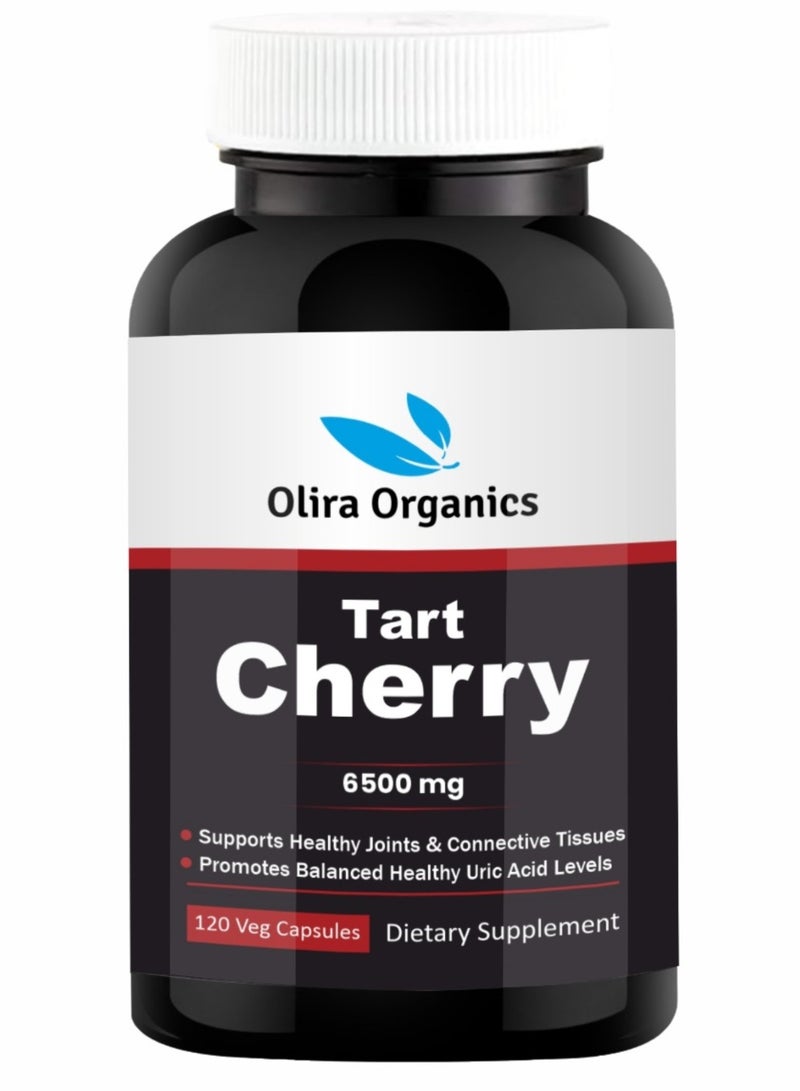 أوليرا أورجانيكس ارت الكرز 120 كبسولة نباتية | يدعم مستوى حمض اليوريك المتوازن والمفاصل الصحية - Image 1