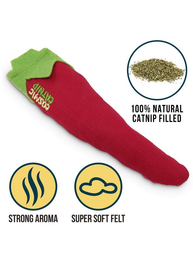 Our Pets Cosmic OurPets 100-Percent North American Catnip Filled Chili Cat Toy-Hot Stuff (Interactive Cat Toys; Catnip Toys) - Image 2