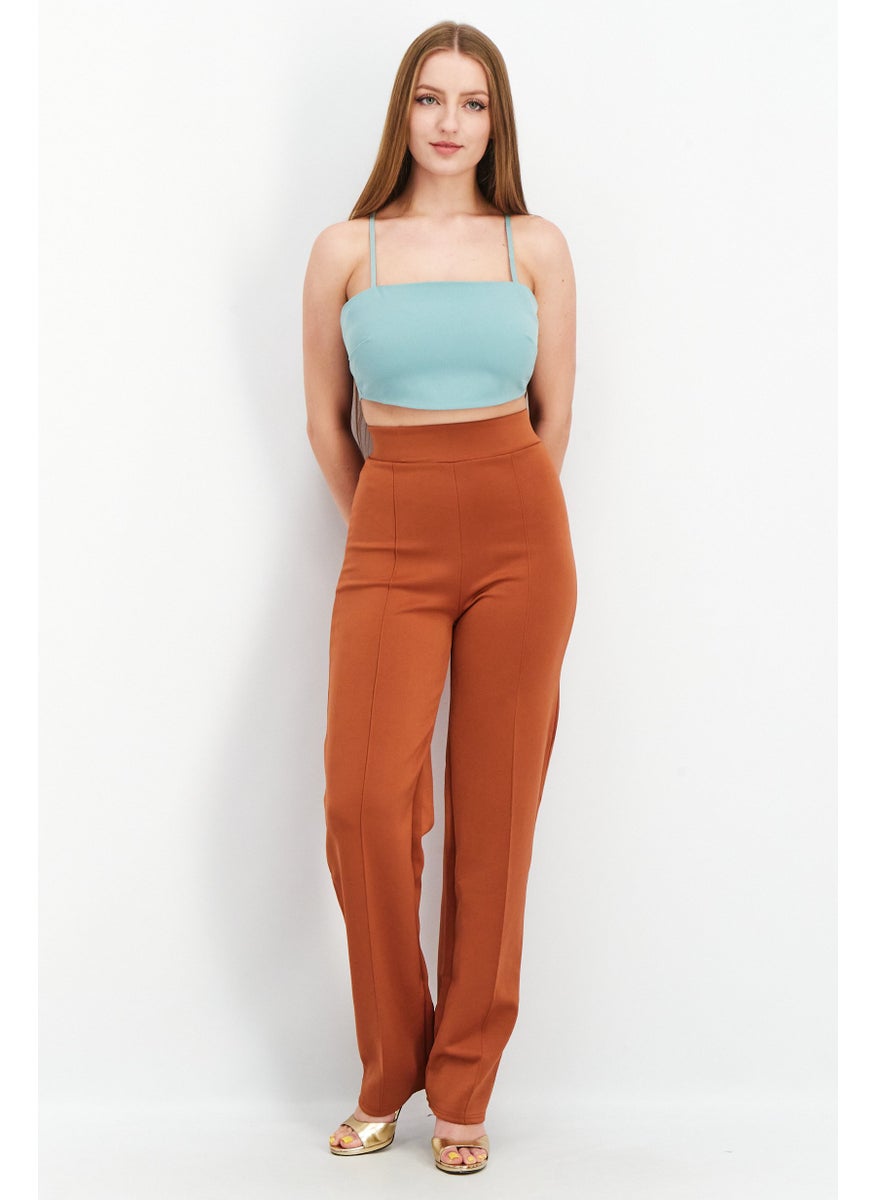 Fashion Union - Women Square Neck Sleeveless Solid Crop Top, Sage Green - Image 1