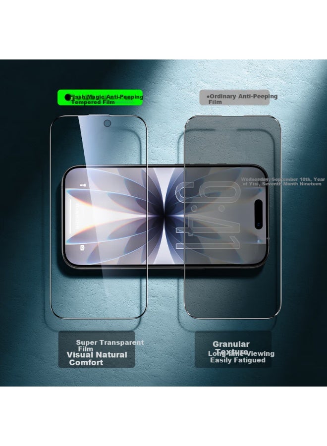 Smartdevil Privacy Screen Protector For Apple Iphone 17/16 Pro, 0.18mm Ultra-thin 3d Full Coverage High Transparency Anti-scratch Anti-fingerprint Anti-peeping Tempered Glass Film - Image 4