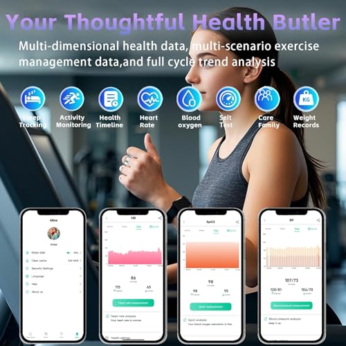 Anarow Smart Ring for Women – Fitness Tracker Ring with Heart Rate, SpO2, Blood Pressure, Sleep Monitoring, Step & Calorie Counter, No Subscription Fee, iOS & Android Compatible (Silver, 9) - Image 3