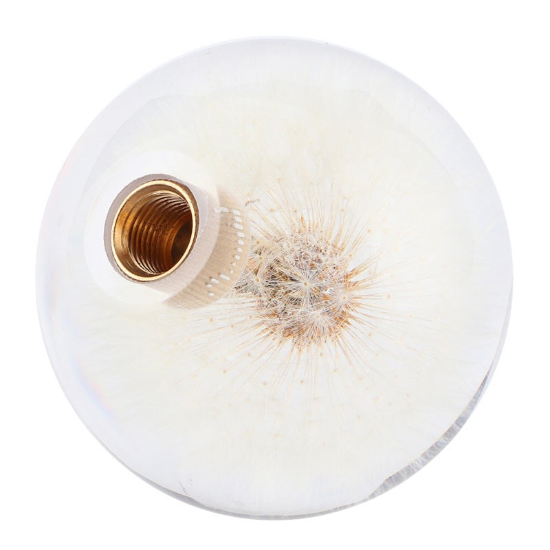 Dandelion Resin Shift Knob Universal Gear Shifter - Real Plant Handball with 3 Adapters for Most Cars - Image 5