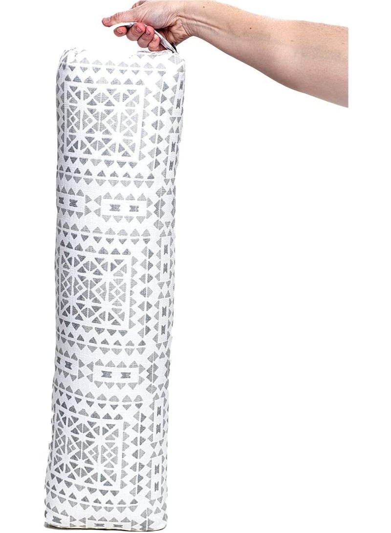 HALFMOON Prana Yoga Bolster with Carry Handle, Fresco - Image 1