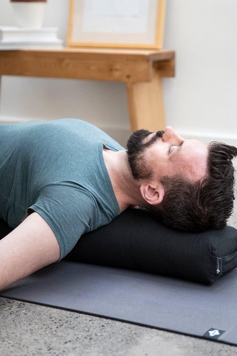 HALFMOON Prana Yoga Bolster with Carry Handle, Fresco - Image 4