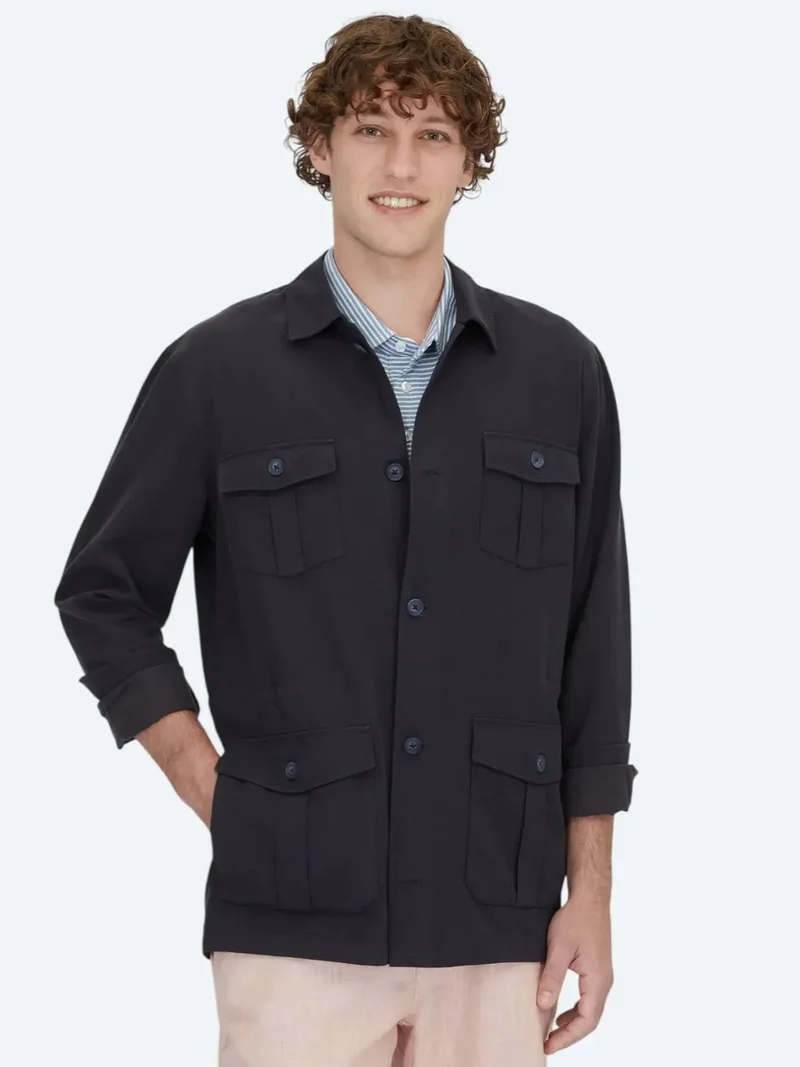 كيب قميص أزرق داكن