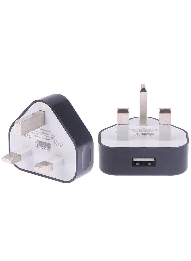 3 Pin Plug USB Mains Charger Adapter,  Fast Speed Universal Travel USB Wall Charger for iPhone,iPad, iPod and Samsung Galaxy Tab, HTC, Tablet & USB Socket Devices  - Image 5