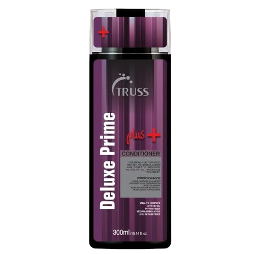TRUSS Deluxe Prime + Deep Conditioner - Anti Frizz & Damaged Hair Treatment - Moisturizing Conditioner for Restored Hair Shine - Powerful Hair Care with an Anti Breakage Effect (10.4oz) - Image 1