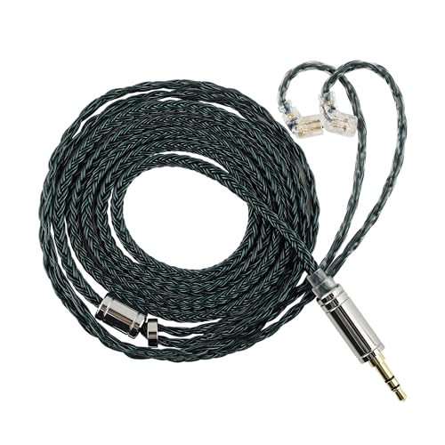 Linsoul كابل Linsoul Tripowin Zonie IEM، 16 نواة مطلية بالفضة، كابلات سماعات الأذن المحسنة، 1.25م كابل مراقبة داخل الأذن SPC لـ KZ ZS10 PRO 2 AS10 PRO Tangzu Wan’er SIMGOT EM6L (2 دبوس مغمور، 4.4 مم) (موس) - Image 1