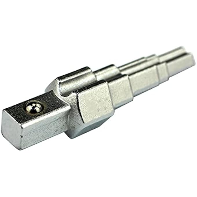 RADIATOR SPANNER STEPPED WRENCH AND RATCHET, PRACTICAL RATCHET HANDLE STEPPED RADIATOR SPANNER HAND TOOL (SILVER) - Image 1