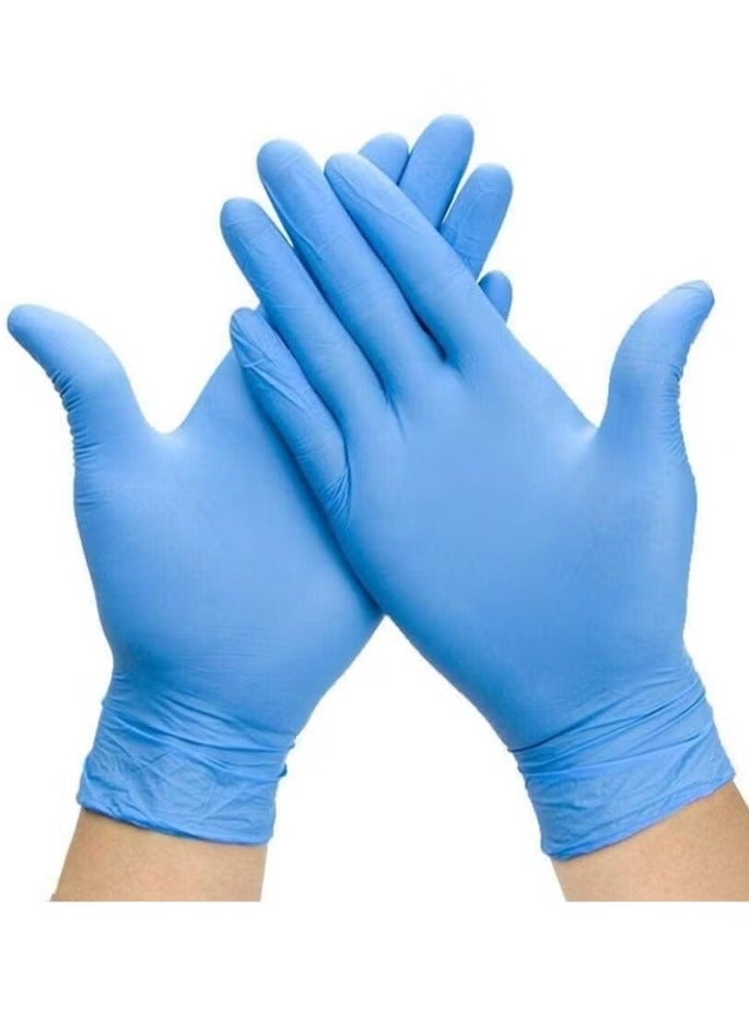 TouchFlex 100-Piece Medical Nitrile Exam Gloves – Powder-Free, Medical Grade, Food Safe, Latex-Free, Non-Sterile, Blue, CE Certified, Small - Image 1