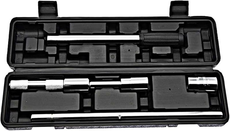 مجموعة مفتاح عجل رباعي الاتجاه مع صندوق تخزين ومقابس قياسية 17 19 21 23 مم - Image 1