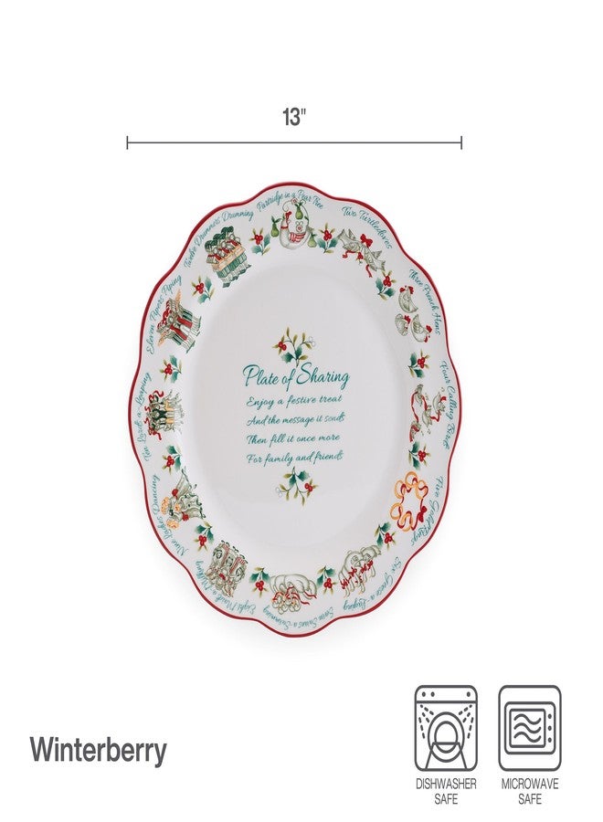 Pfaltzgraff Winterberry 12 Days Plate of Sharing, 13 Inch - Image 2