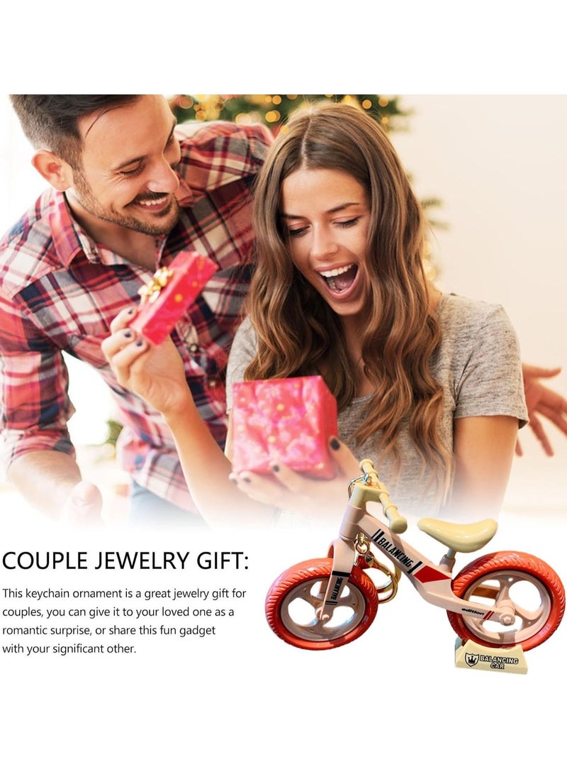 Unique Key Pendant - Pulley Bicycle Keychain for Handbags and Backpacks, Novelty Desktop Decoration, Bicycle Model Charm Keychain Cute Pendant Creative Gift (Pink)  - Image 4