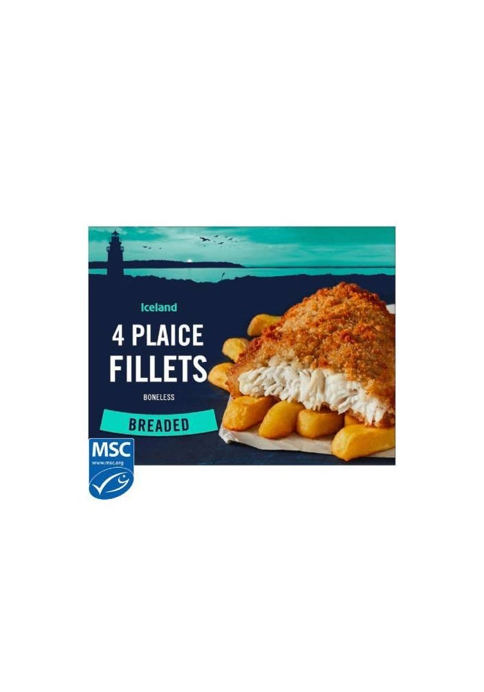 Plaice Fillets, Breaded - 500g, UK