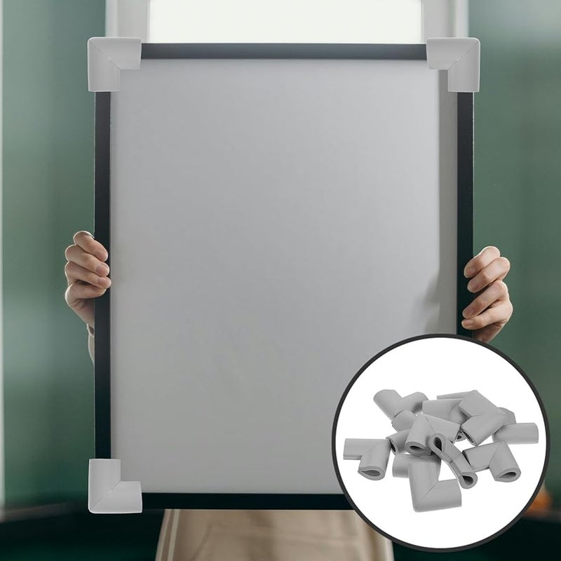 Grey NBR Foam Frame Corner Protectors 24pcs for Shipping Moving Artworks Packaging - Image 3