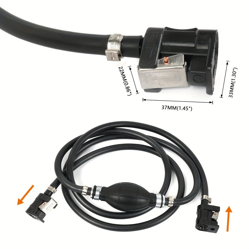 3M Manual Pump For Yacht Outboard Engine Oil Line 8Mm Rubber Tube 1 Way Fuel Pump Components - Image 3