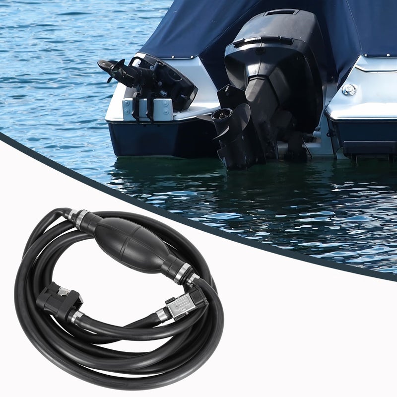 3M Manual Pump For Yacht Outboard Engine Oil Line 8Mm Rubber Tube 1 Way Fuel Pump Components - Image 1