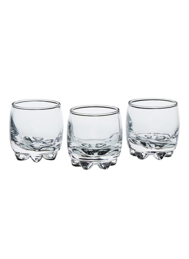 Bormioli Rocco Rocco 3Piece Liqueur Glass Set Clear 70M 