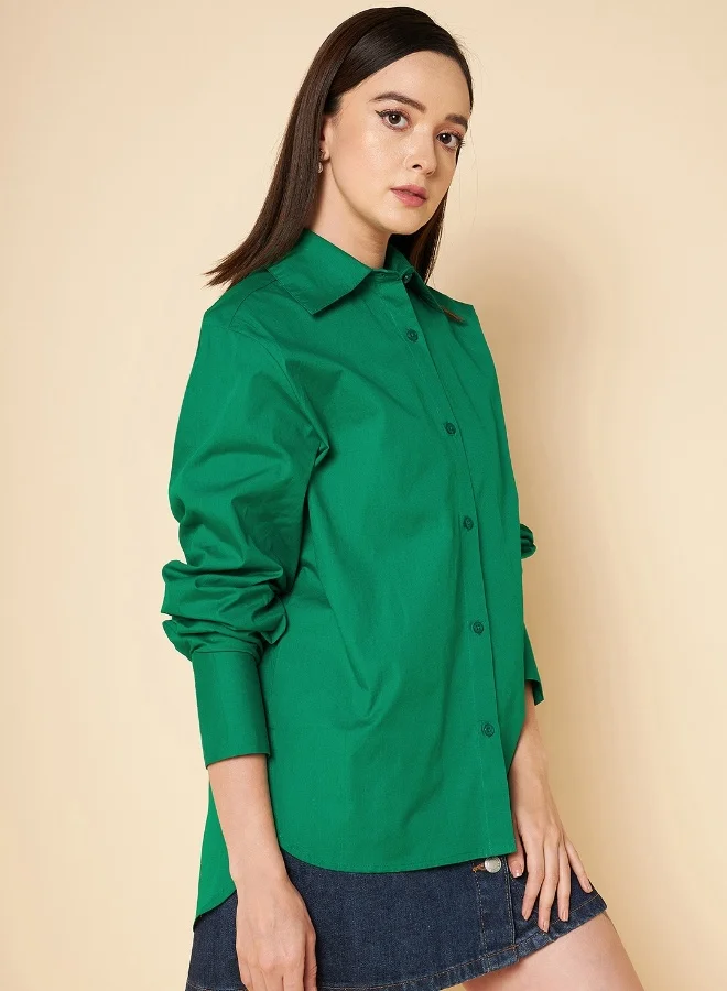 HIGH STAR Women Green Shirt