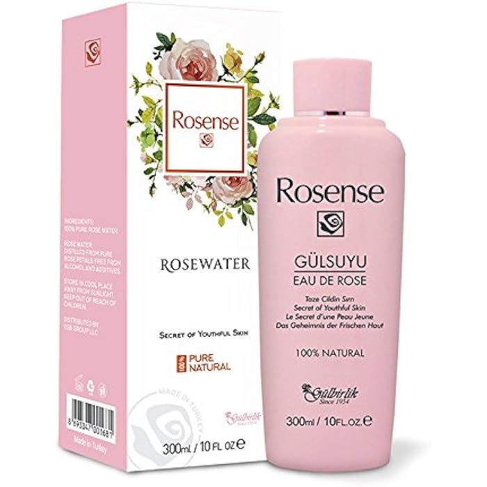 Rosense 100% Pure Natural Vegan Turkish Rosewater 300ml/10 oz Hydrating Rose Water Face Toner (No Additives, No Chemicals, No Preservatives) - Image 1