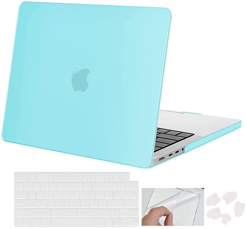 MOCA Case Compatible with MacBook Pro 16 inch Case 2024-2021 M4 M3 M2 M1 Pro/Max with Touch ID A3403 A3186 A2991 A2780 A2485, Hard Shell Cover Case (Mint) - Image 1