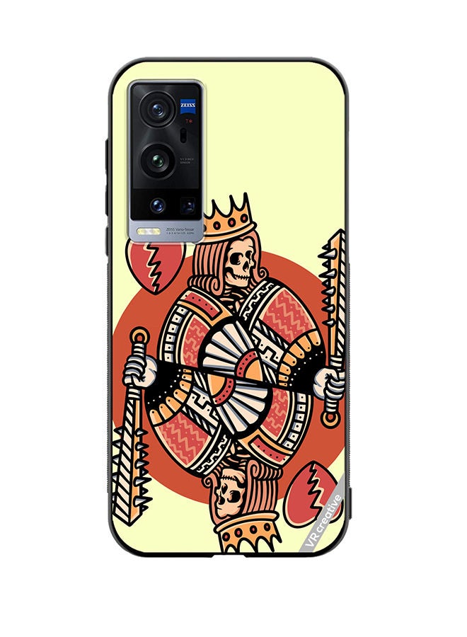 VR CREATIVE Protective Case Cover For Vivo X60 Pro Plus King Suit Design Multicolour - Image 1