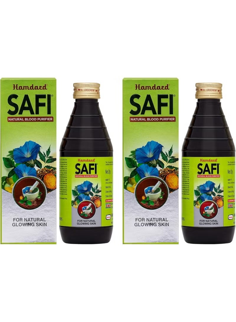 Safi Blood Purifying Syrup for Healthy, Glowing Skin | 100% Pure | Cleanses the Stomach and Improves Liver Function | 200ml | 2-Pack