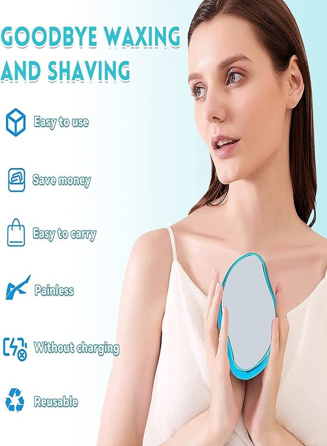 Calyrex Women Portable Hair Remover, Painless Nano Peel,Easy to Use Crystal Razor, Suitable for Men and Women Arms, Legs Hair Removal Crystal, Crystal Hair Remover for Women - Image 3