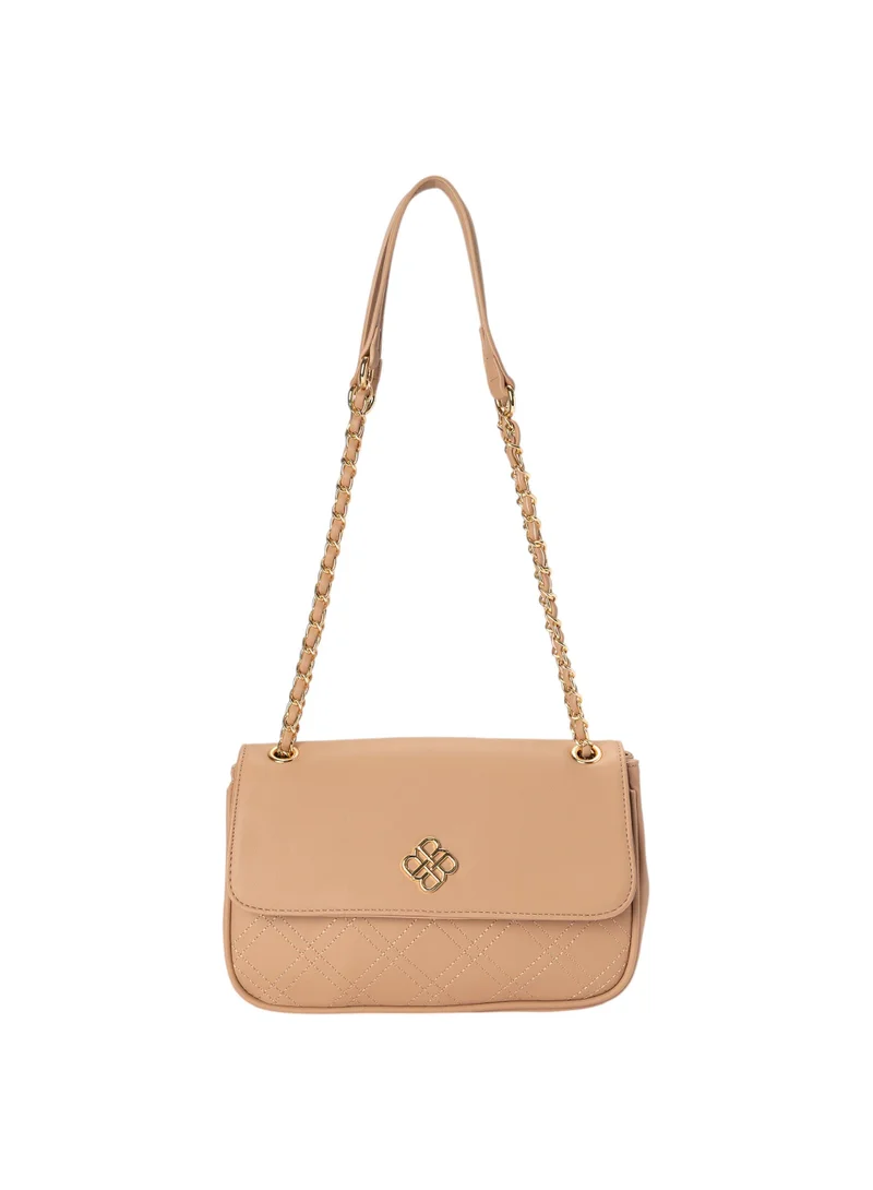 Bata Stitch Detail Flap Over Sling Bag