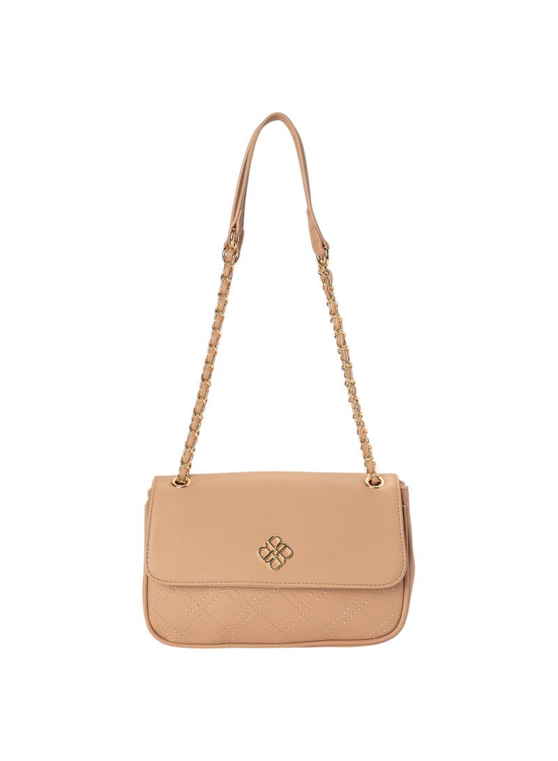 Bata Stitch Detail Flap Over Sling Bag - Image 1