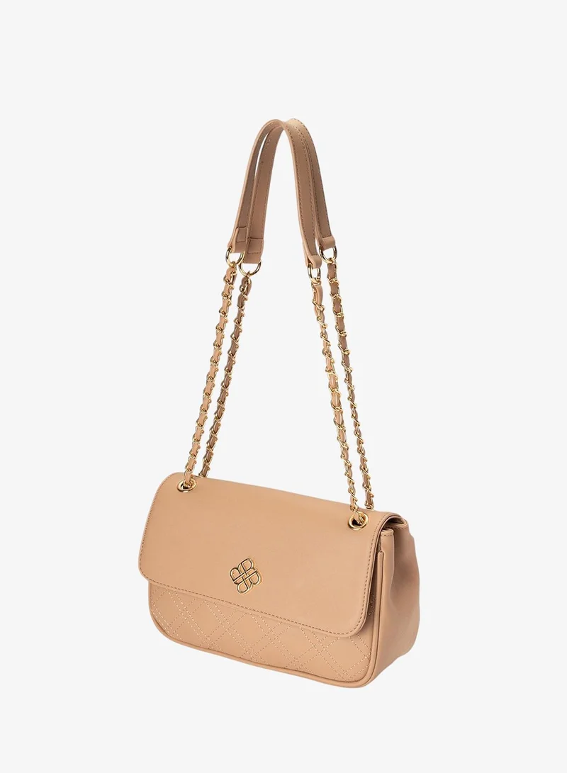 Bata  Stitch Detail Flap Over Sling Bag for Women | Best Price UAE