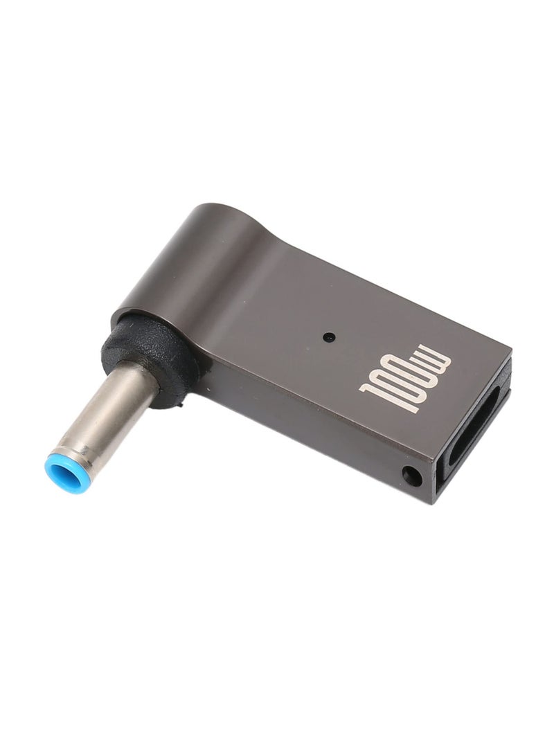 Bewinner 100W PD Converter, Type C Female to Male 4.5x3.0mm Aluminum Alloy Shell Fast Charging Adapter for HP Laptop
