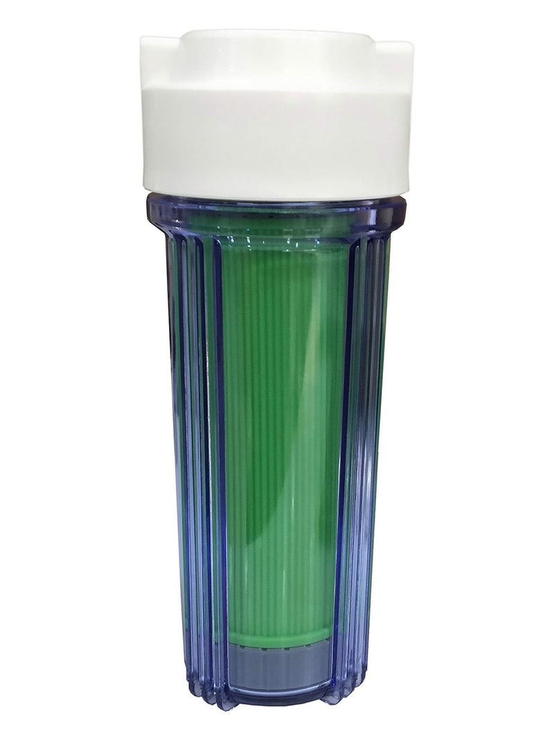 WELLON 10 INCH Clear Pre Housing with AntiOxidant Alkaline GAC Filter for Whole House Water Filtration System Clear housing Alkaline 14 Port Size - Image 5