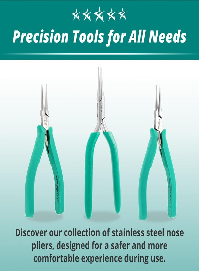 إكسلتا كماشة إكسيلتا من الفولاذ المقاوم للصدأ، آلية زنبركية لطيفة، مقبض مريح مضاد للكهرباء الساكنة ومبطن، أداة دقيقة، طول 5.5 بوصة، متوسطة - Image 5