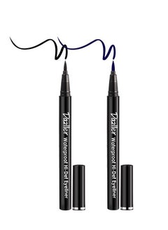 DAZLLER Dazller Hi Def Eyeliner Pack 1.1g Black And Blue Smudge proof Waterproof Long lasting  - Image 1
