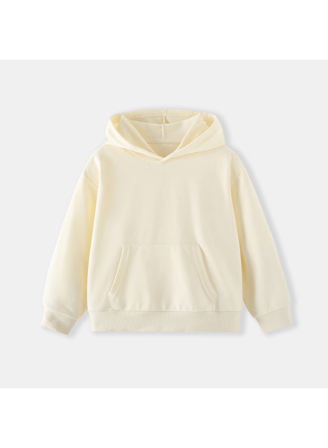 Little Bitty New Autumn And Winter Children's Hooded Sweatshirt, Solid Color Children's Sports Shirt, Mid Size Children's Base Shirt Source - Image 1