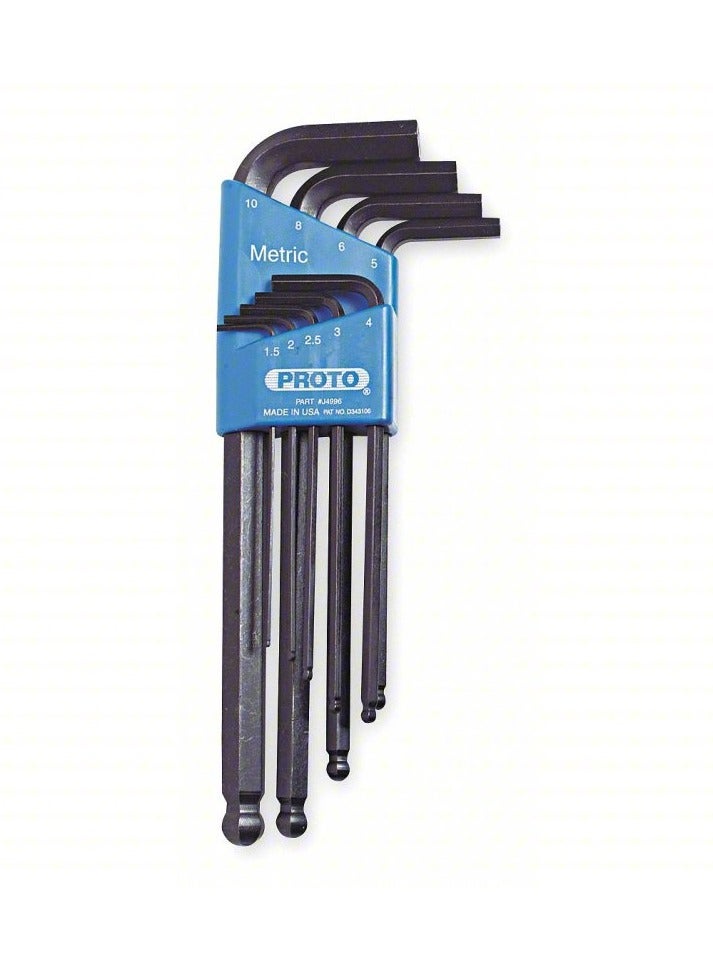Proto® - J4996 9 Piece Round Head Hex Key Set - Metric