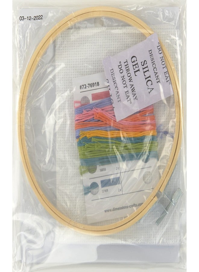 Dimensions 72-76918 Be You Counted Cross Stitch Kit for Beginners, 6" D, 14 Cnt. White Aida, 5pcs - Image 2