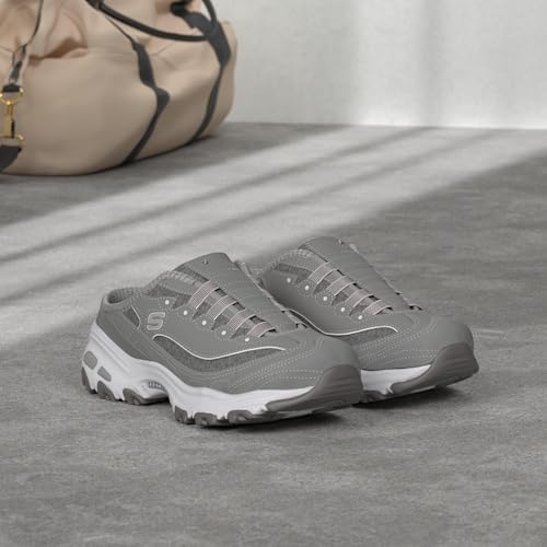 SKECHERS حذاء سنيكر رياضي للنساء من سكيشرز، رمادي/أبيض، 5.5 M US - Image 2