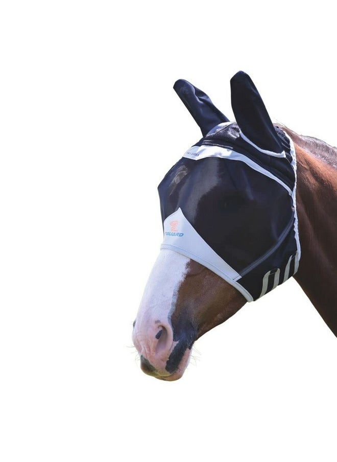 Shires Mesh Horse Equine Fly Mask with Ears UV Protection (Full Black - pzsku/Z38ADB135B6E7AC10A4E4Z/45/_/1737032207/3d05be2f-adbe-402f-9530-fd6ce8706521