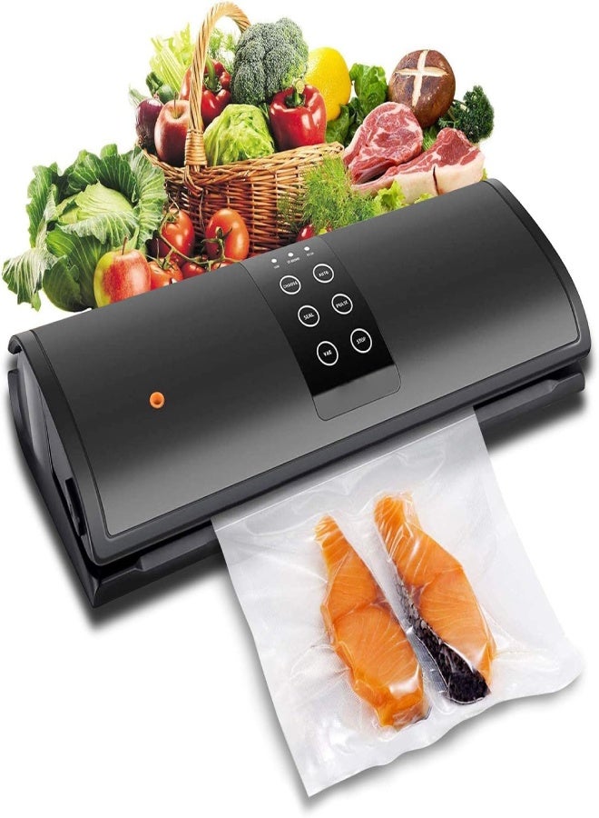 AROAQ Vacuum Sealing Machine, Automatic Vacuum Air Sealing System for Food Savers, Double Pump, Dry & Moist Food Modes, Compact Food Vacuum Sealer with 10 BPA-Free Seal Bags for Meat, Vegetable, Fruit - Image 1